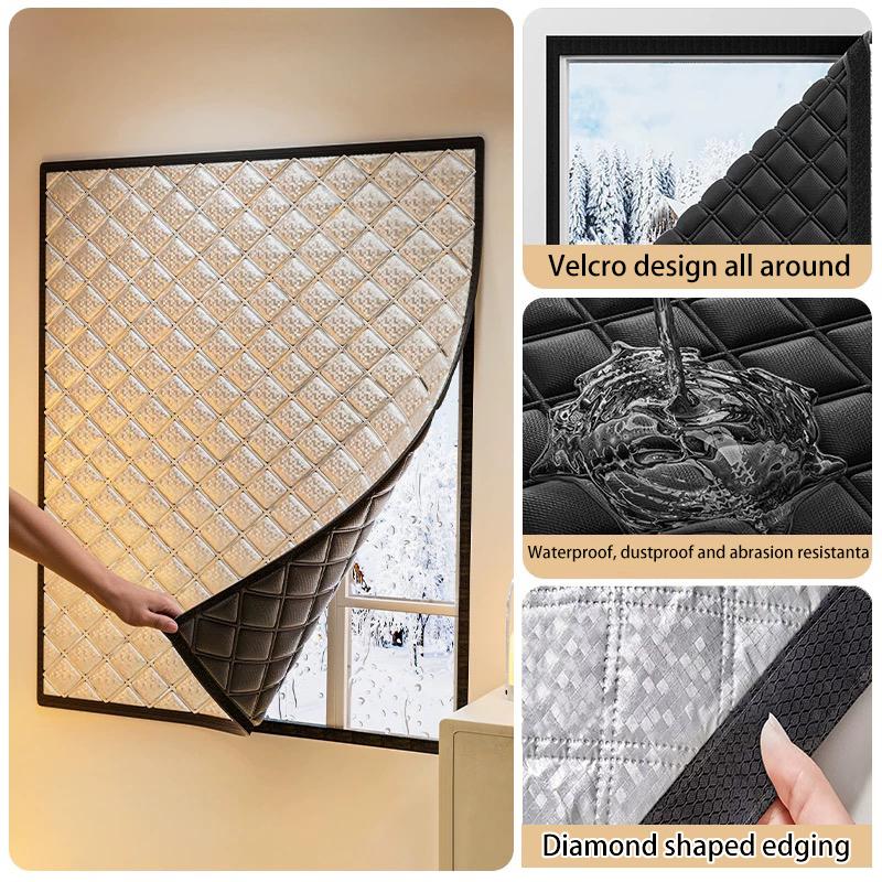 Зимние теплые шторы 2025, Изолированные ветрозащитные герметичные окна, Холодостойкие и теплоизолированные, Окна-сетки, Затемнение, Звукоизоляция