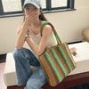 Handmade Straw Woven Handbags for Women Seaside Beach Bag New Handle Bucket Bag