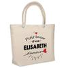 Sac de plage - PLANETEE - isotherme Bazar d'une Elisabeth d'amour - Coton - Beige - Grande contenance