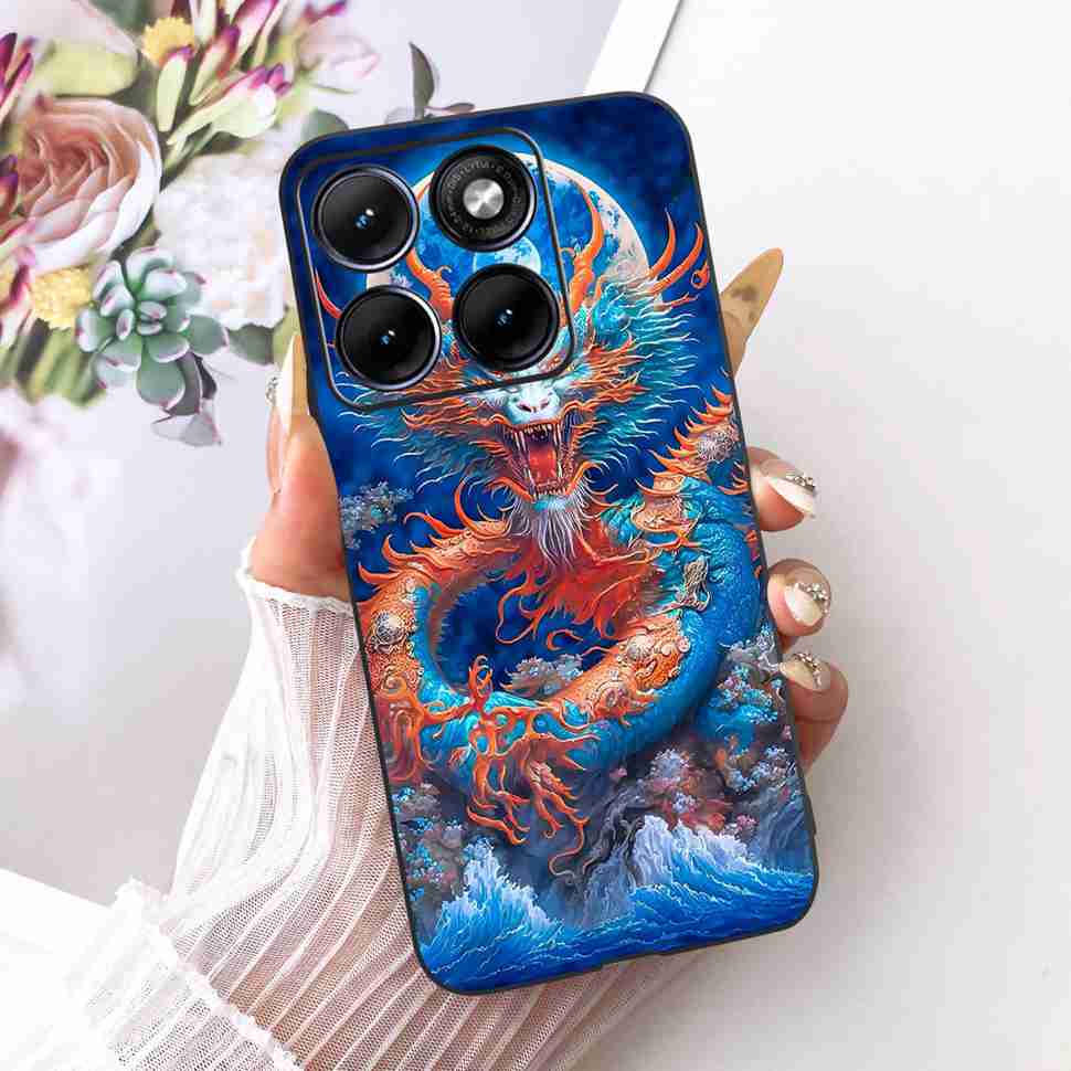 Чехол для Motorola Edge 70 Fusion 5G Мультяшный Кот Панда ТПУ Черный Чехол для XT2605-1 XT2605-2 XT2605-4 Мягкий Силиконовый Чехол для Телефона