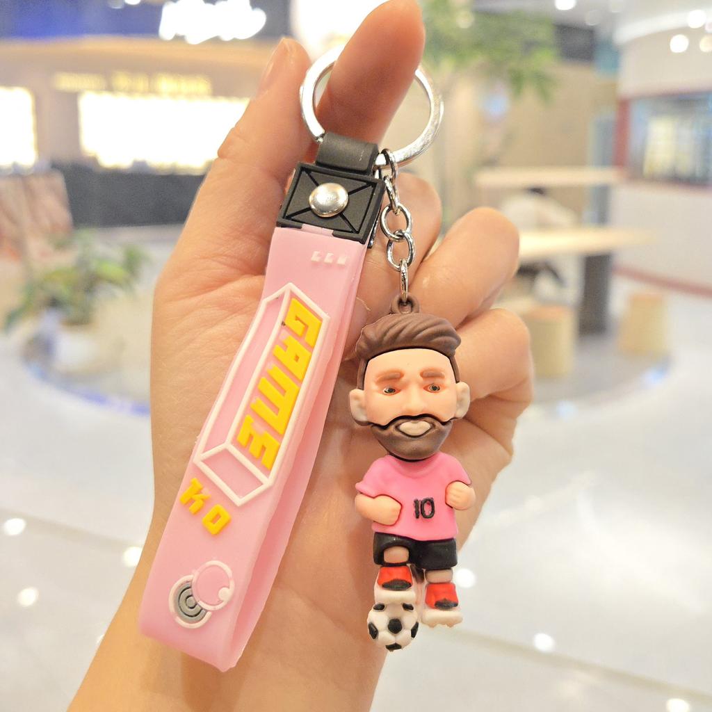 Новый мультяшный брелок-подвеска в виде спортивной звезды, персонализированная кукла в джерси, брелок для ключей, подвеска для рюкзака, маленький подарок.