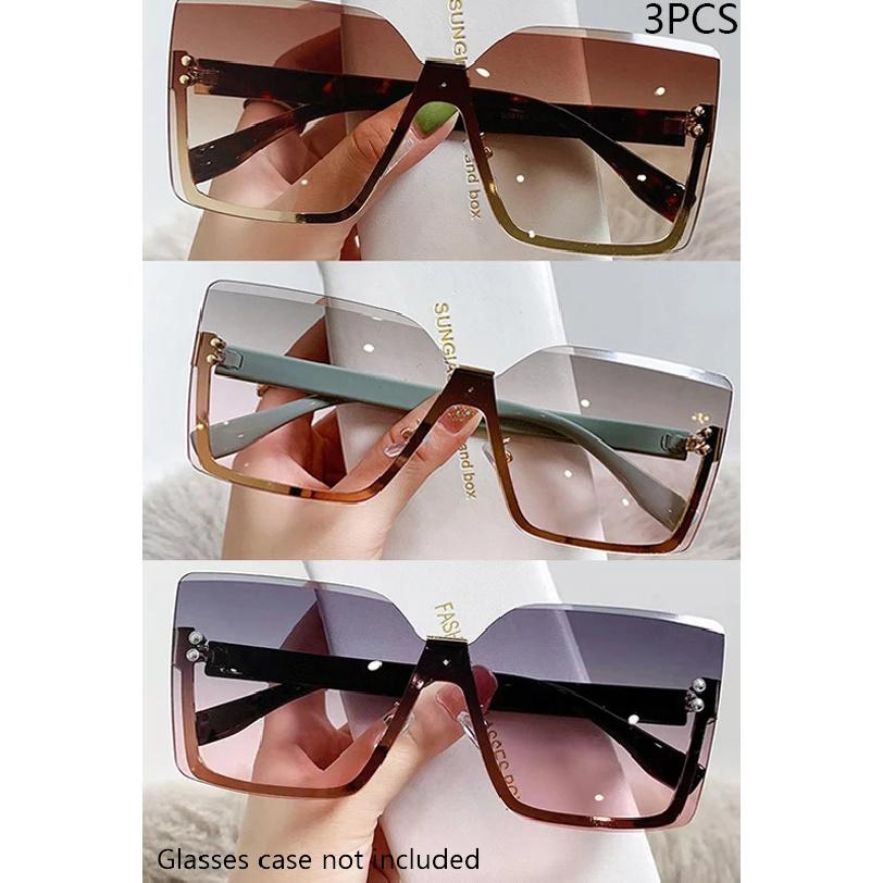 New European And American Style Half-frame Metal Sunglasses Fashion Slim Women's Sunglasses Anti-uv Glasses