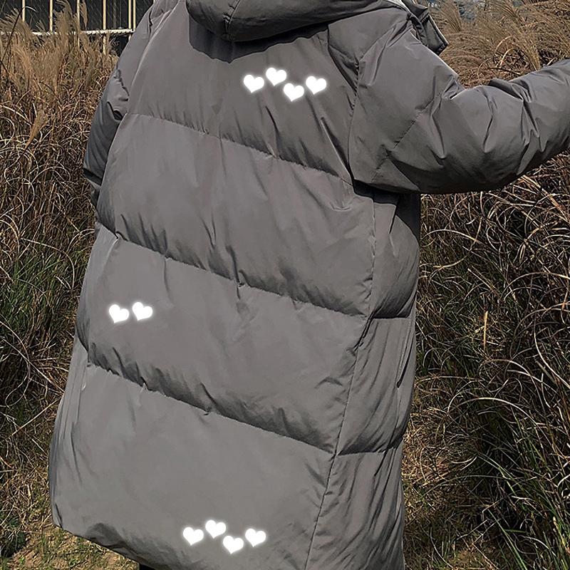 Small Heart Iron-On Transfers For Clothing Silver Vinyl Film Clothes Stickers Parches Ropa Diy T-Shirt Reflective Tape Patch