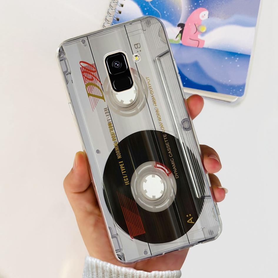 For Samsung A8 2018 Case A8 Plus Cover SM-A530F SM-A730F Fundas Fashion Butterfly Marble Soft Bumper For Samsung A8+ 2018 Hoesje