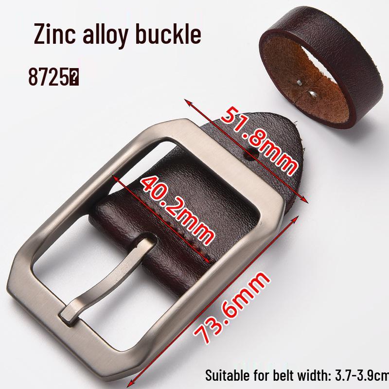 Men's Genuine Leather Pin Buckle Waistband Accessory