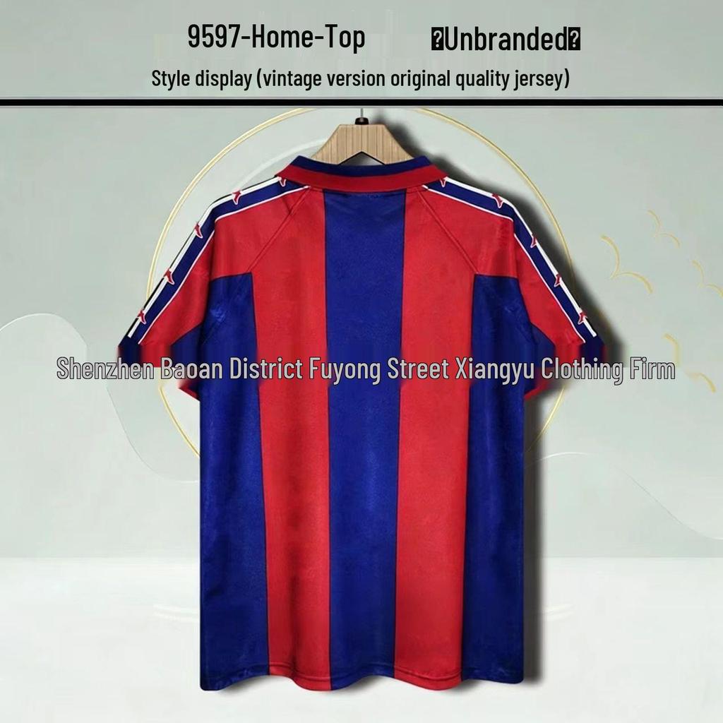 Барселона Ретро Нет. 10 Месси и Нет. 9-й памятный джерси Роналду