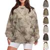 Women's Casual Fashion Vintage Printed Long Sleeve O-Neck Sweatshirt Layer Pullover Top