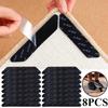 1/4/8PCS Carpet Non-slip Sticker Reusable Washable Anti Curling Carpet Patch Fixed Stickers Floor Rug Mat Tape Gripper Corner Pad
