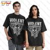 Violent Soho  Oversized T-Shirt Rock Music Covered In Chrome 7R9H