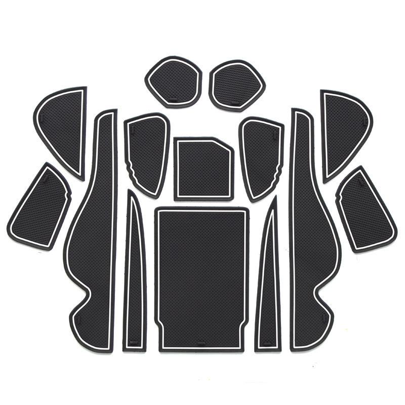 Коврик в слот двери для Toyota Harrier 60 XU60 2014 2015 2016 Нескользящая латексная подставка под подстаканник Аксессуары для отделки салона