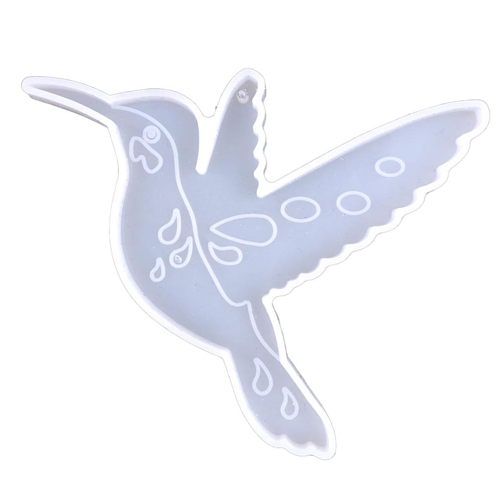 Блестящий глянцевый колибри украшение силиконовая эпоксидная смола форма DIY брелок кулон ювелирные изделия для подарка на день святого Валентина ремесло