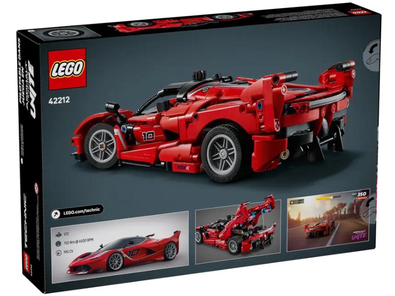 Klocki lego technic 42212 ferrari fxx k 10+ (elementy: 897)