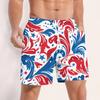 Мужские плавки на завязках с 3D-принтом в виде звезд, быстросохнущие, board shorts с сеткой и боковыми карманами