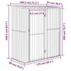 Vidaxl Szopa Ogrodowa, Zielona, 180,5X97X209,5 Cm, Stal