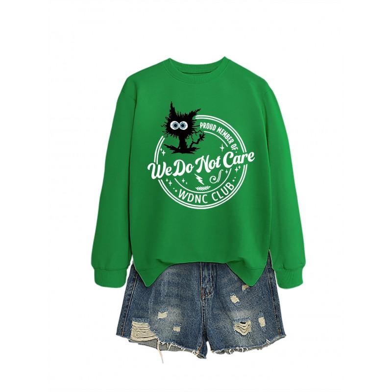 Womens Oversized Casual Hoodie Sweatshirt With Graphic Print Winter 2025