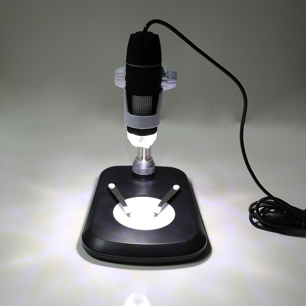 Улучшенный эндоскоп с увеличением USB-микроскоп Регулировка высоты 40-1600X Инструмент для осмотра 8 светодиодных источников белого света