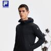 Fila Explore Series Модная Повседневная Простая Удобная Спортивная Куртка с Длинным Рукавом Мужская Куртка Глубокий Черный A11M527709F-BK