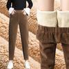 Autumn Winter Women Loose Thicken Plush Casual Pants Women's Corduroy Warm Pants Leggings High Waist Harem Pants Trousers