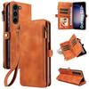 Protective Covers for S24 Plus, S23 FE, S22 Ultra, and S21 Phones with Zipper Leather, Wallet, Flip, and Business Design Options.