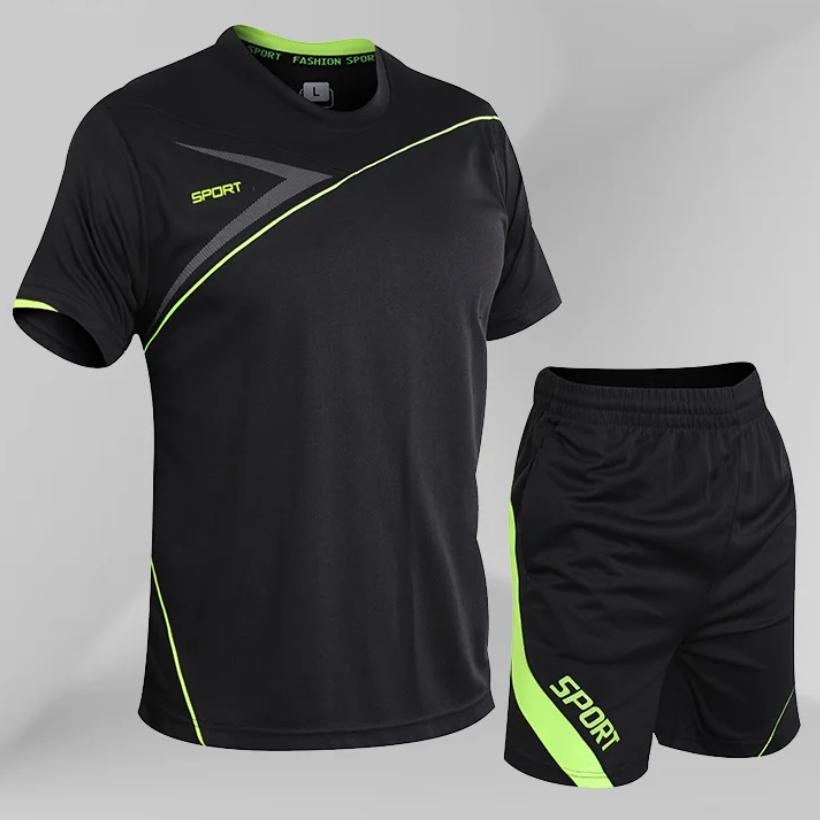 Спортивный костюм Мужской комплект Мужские комплекты из 2 предметов Летняя повседневная одежда Комплект спортивных костюмов для фитнеса