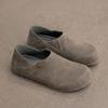 Новые универсальные ленивые туфли Birkenstocks, кожаные, с мягкой подошвой, повседневные, низкие, полностью закрывающие тапочки