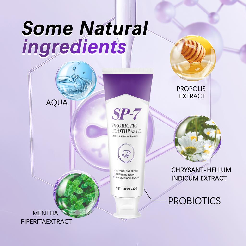 Sp-7 Probiotic Toothpaste Whitening,sp-7 Ultra Whitening Toothpaste, Promotes Healthy Teeth And Gums, Whitens Teeth