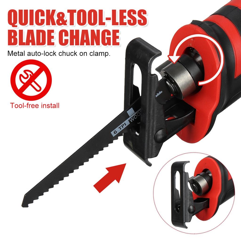 3000 Вт Бесщеточная электрическая сабельная пила 388VF Регулируемые режимы трех ориентаций Режущая пила Портативные аккумуляторные электроинструменты