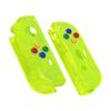 eXtremeRate Clear Replacement Shell for Handheld Controller Housing Case Compatible with Switch Joycon and Switch OLED Comes with 8 Colorful DIY