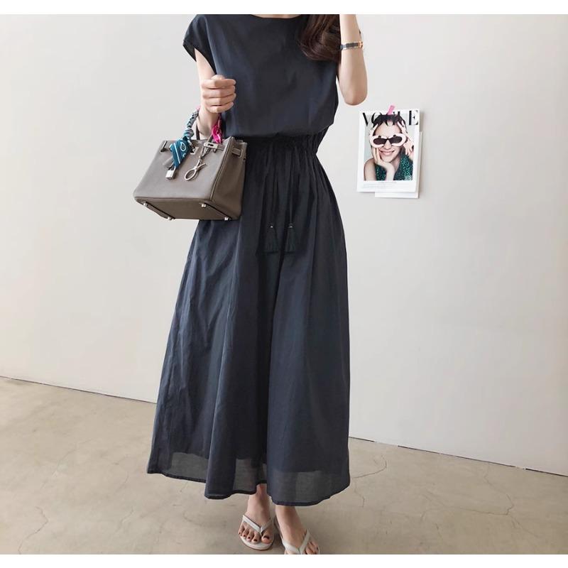 Большая юбка летнее платье свободного покроя из хлопка и льна большого размера