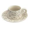 Light Luxury And Elegant Flower Coffee Cup And Saucer Set, Afternoon Tea Latte Cup, High-Value Women'S Ceramic Cup.