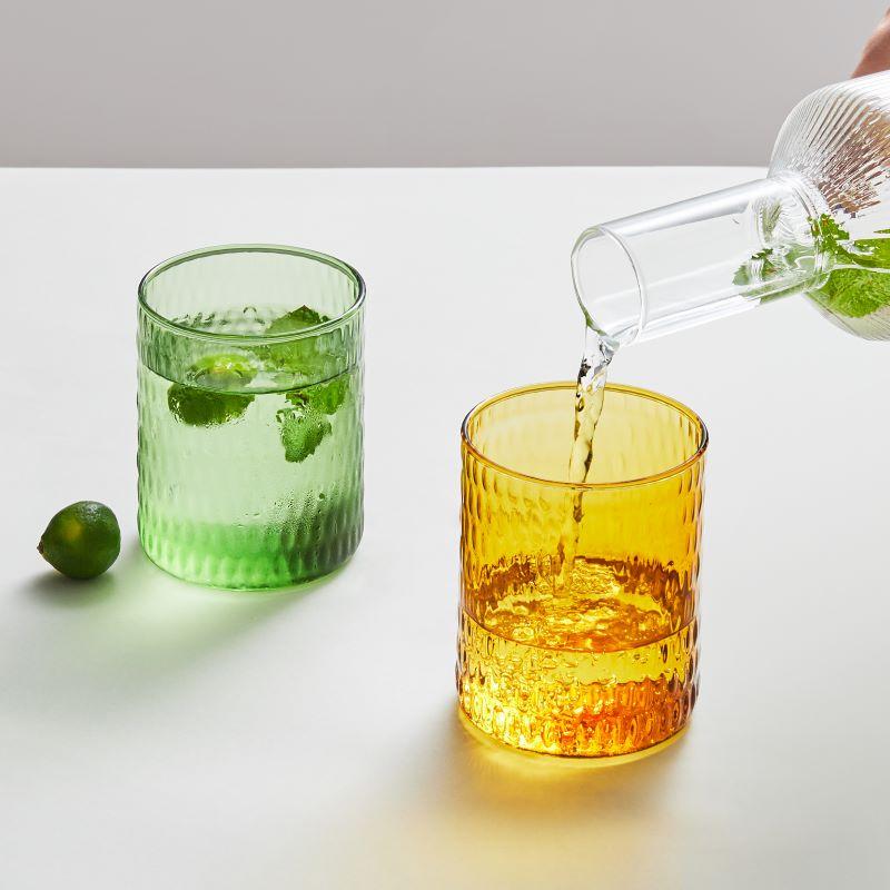 Стеклянная цветная чашка для чая в скандинавском стиле Современные кружки Посуда для напитков Стаканы для холодных напитков Термостойкое стекло для горячей воды Ленивый дом