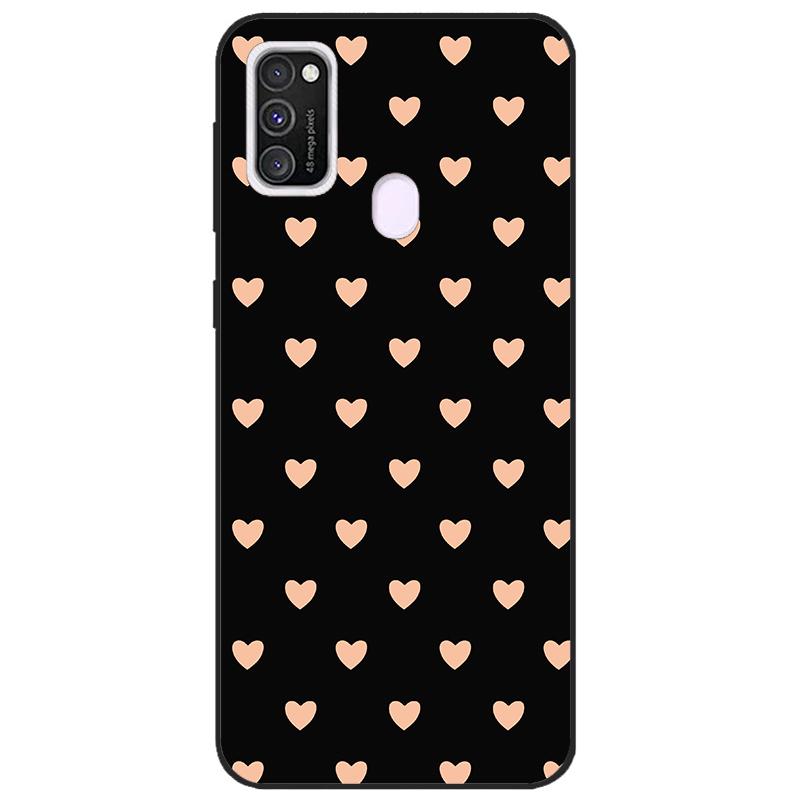 For Samsung M21 Case 6.4" Soft Silicon Cover For Samsung Galaxy M21 M 21 m215 Phone Back Bumper Funda black tpu case