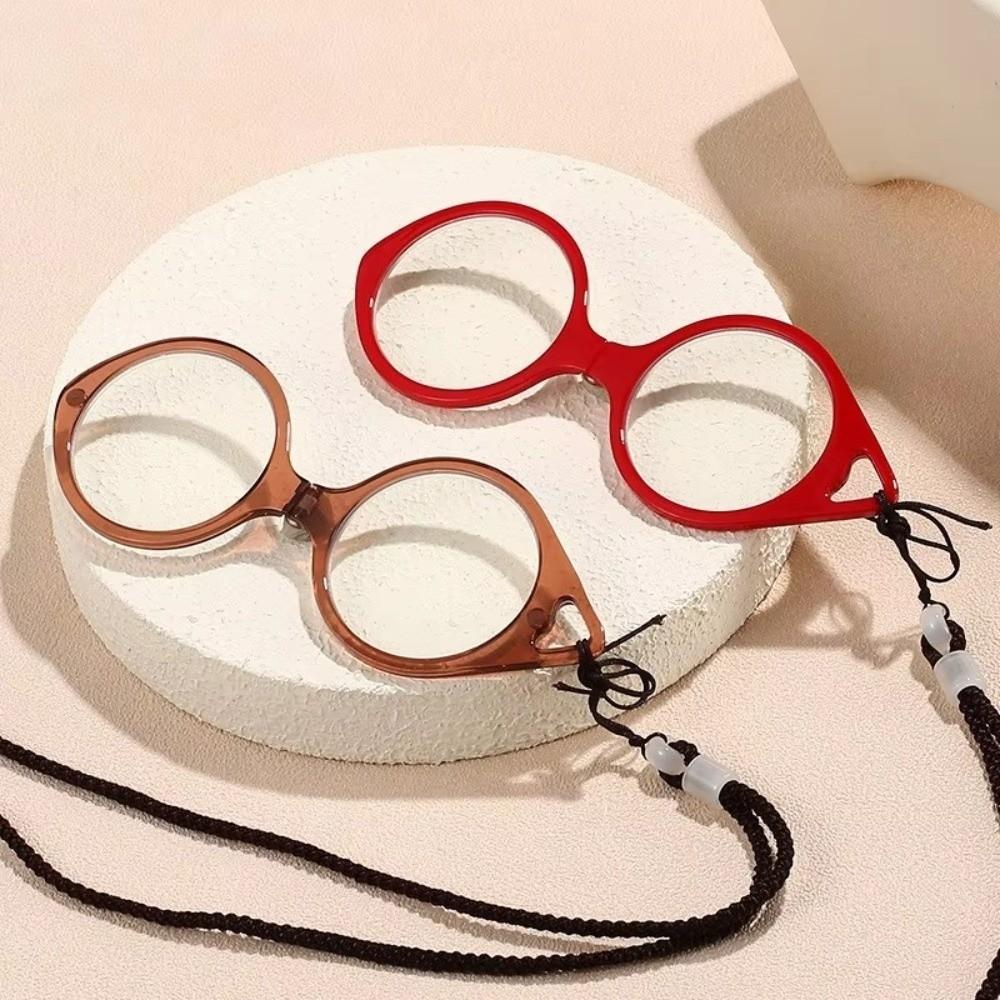 +1.0 To +4.0 Reading Glasses Lightweight Frame Foldable Readers Neck Hanging Glasses For Seniors