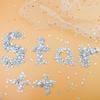 60 Grams Glitter Silver Star Sequ and Spangles, LEEFONE Metallic Glitter Foil Confetti Star Sequ for Crafts, Tables, Nail Art, DIY Decorations,