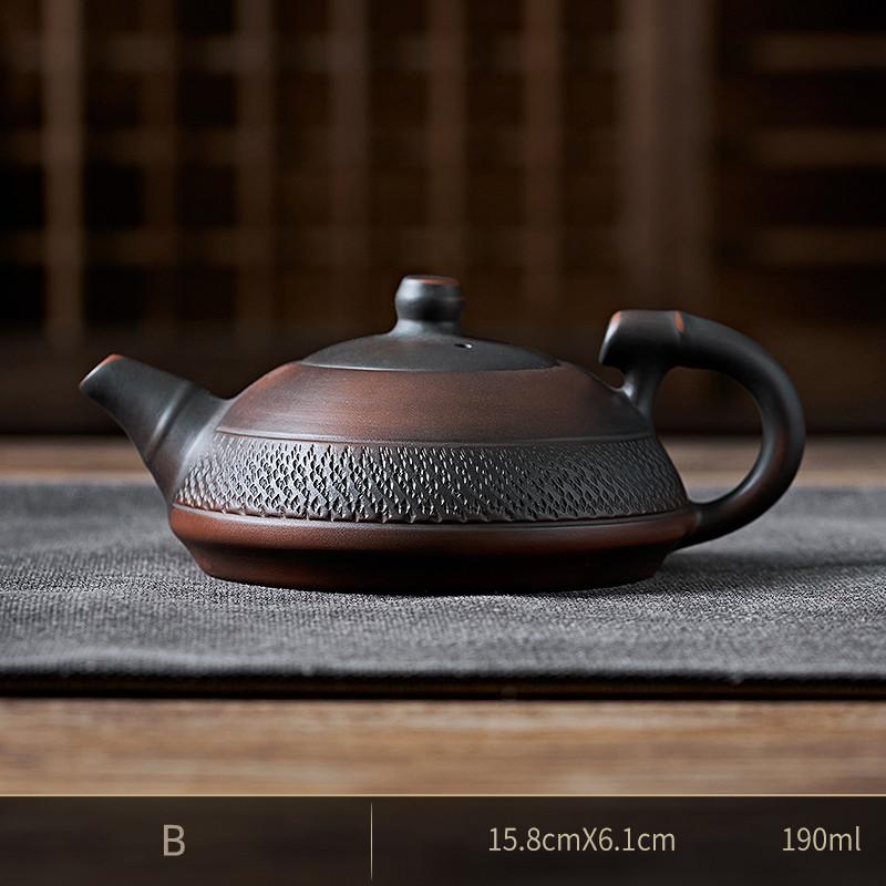 Фиолетовый керамический горшок Цзяньшуй Керамический чайник Кунг-фу Чайник ручной работы Чайник для заваривания чая Чайный сервиз Маленький чайник Чайник