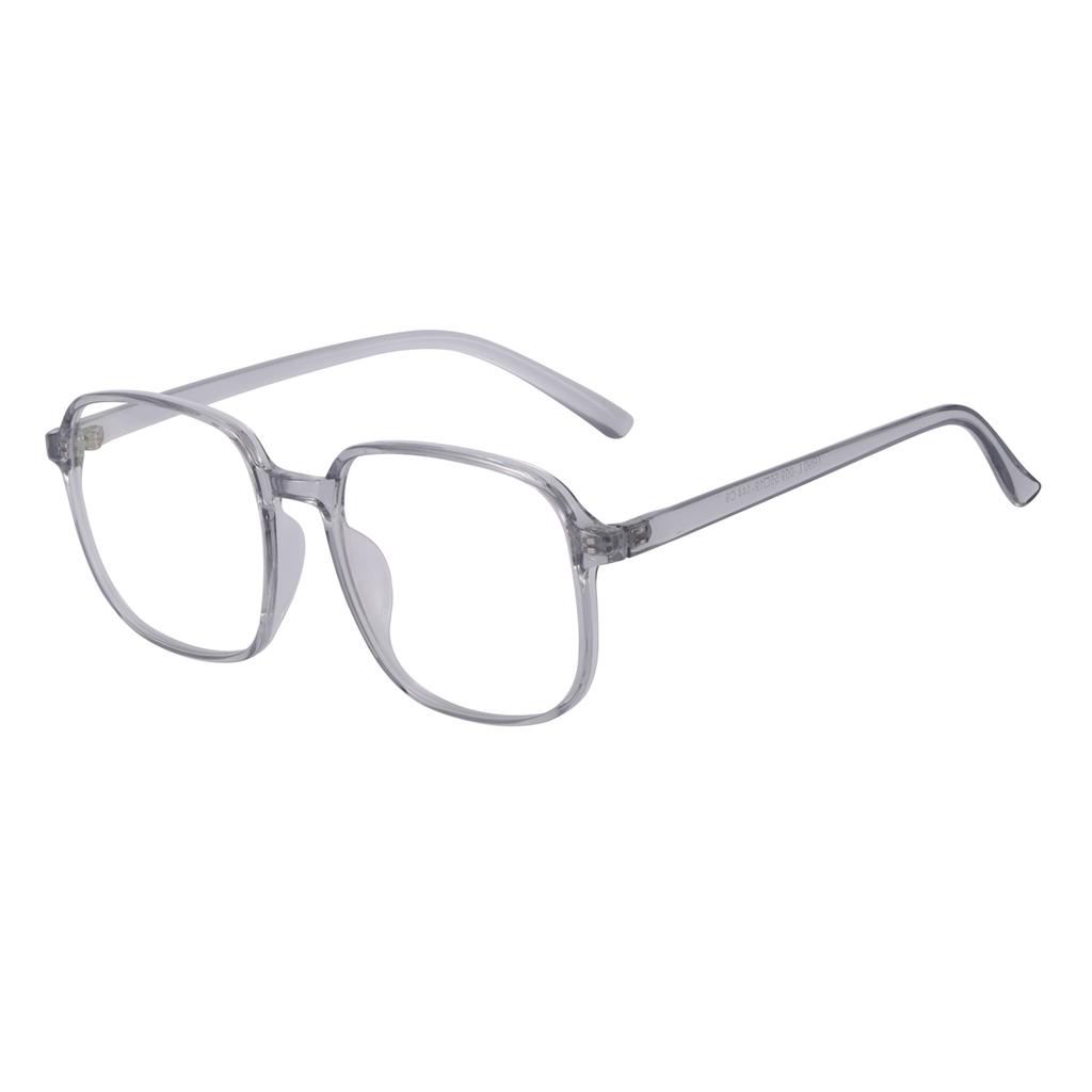 Men Women TR90 Oversized Transparent Spectacle Light Square Full Rim Eyeglasses Frame For Prescription Lenses For Far And Near