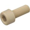 Болт с шестигранной головкой TRUSCO из полифениленсульфида M6X15 50 шт. BPPS-CBM6X15