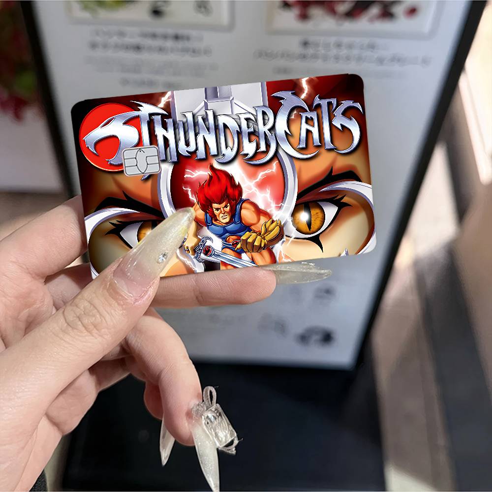 ThunderCats Anime Poker Sticker Film Tape Skin For Credit Card Debit Card Cartoon Waterproof Stickers Small Chip
