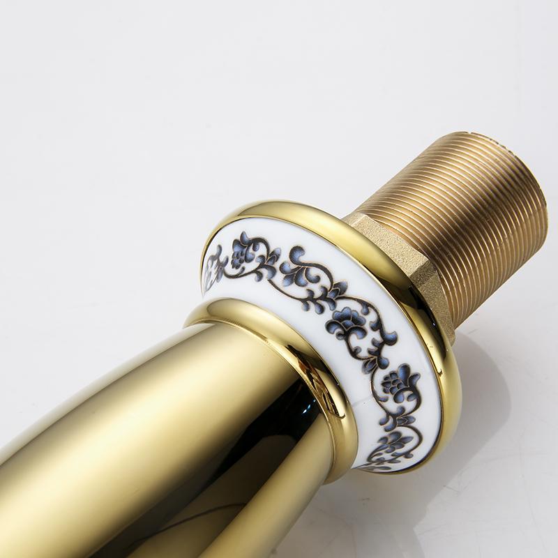 Basin Faucet Brass Chrome Silver Bathroom Sink Faucet Single Handle Ceramics Bathbasin Deck Hot Cold Mixer Water Tap Crane 2020L