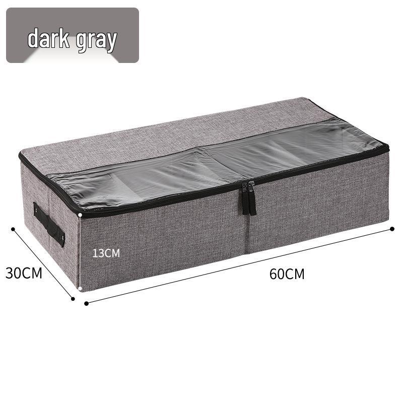 Dustproof & Moistureproof Foldable Transparent Shoe Storage Box - Space-saving Under-bed Solution