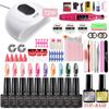 Manicure Set With 72W Led Nail Lamp Nail Set  30 Color UV Nail Gel Polish Kit Nail Tools Set