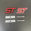 3D Metal ST Logo Car Front Grill Emblem Trunk Badge Decal For Focus Fiesta Mondeo EDGE Kuga Explorer ST Sticker Accessories