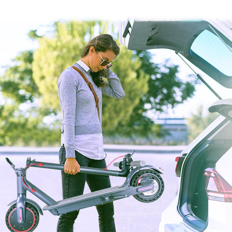 Новый модернизированный электрический самокат, 350 Вт, умный самокат для взрослых с приложением, максимальная нагрузка 120 кг, амортизирующий противоскользящий складной электрический самокат