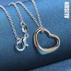 Ожерелье с подвеской в виде сердца из стерлингового серебра 925 пробы и розового золота, модные свадебные украшения