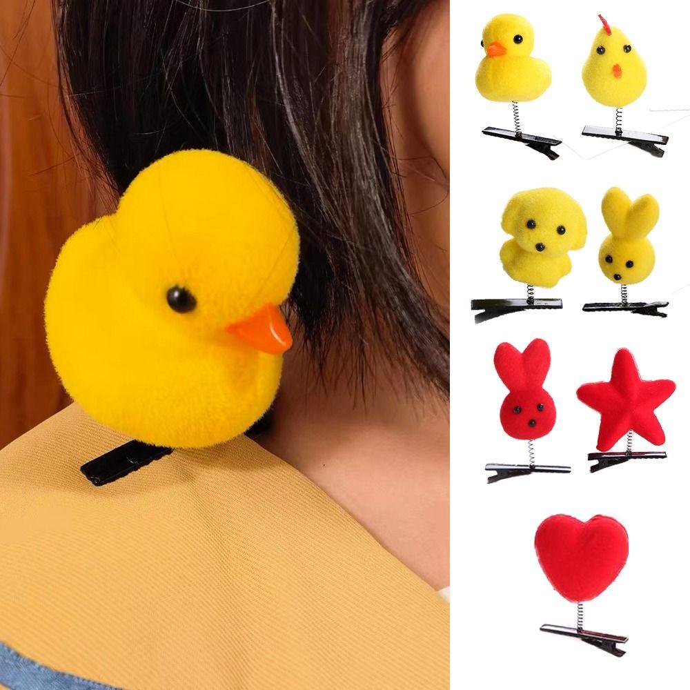 Dog Duck Hair Clip Rabbit Chicken Barrettes Fashion   Kids