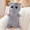 40/55/65 см кавайная кошка длинная подушка мультяшное животное мягкая кукла плюшевая игрушка черный серый коричневый сиамские кошки спящие обнимашки плюшевый подарок
