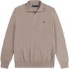 Polo Pony Logo Embroidered Half-Zip Long Sleeve Knit Top Men Tops MNPOSWE16821577-101