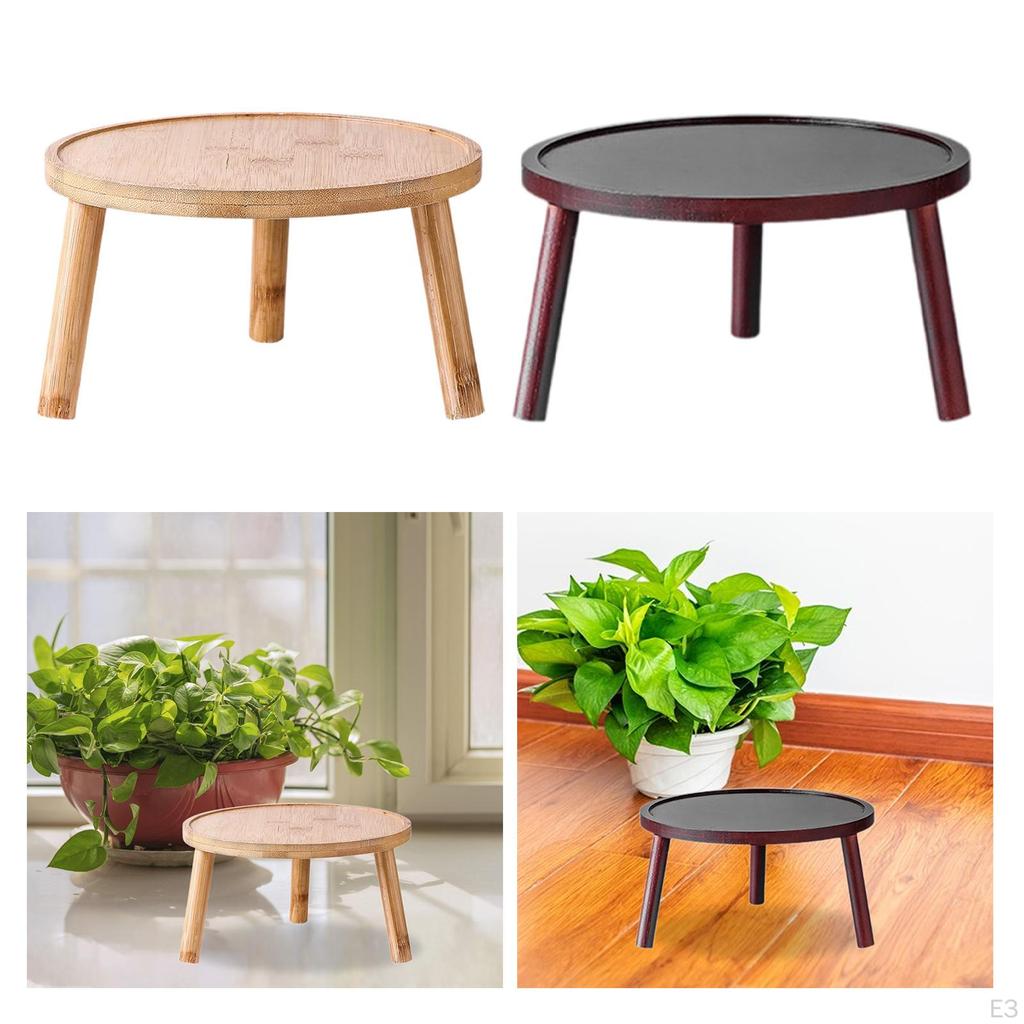 Flowerpot Rack Planter Holder Plant Table Wood Modern Pot Wooden Stand for