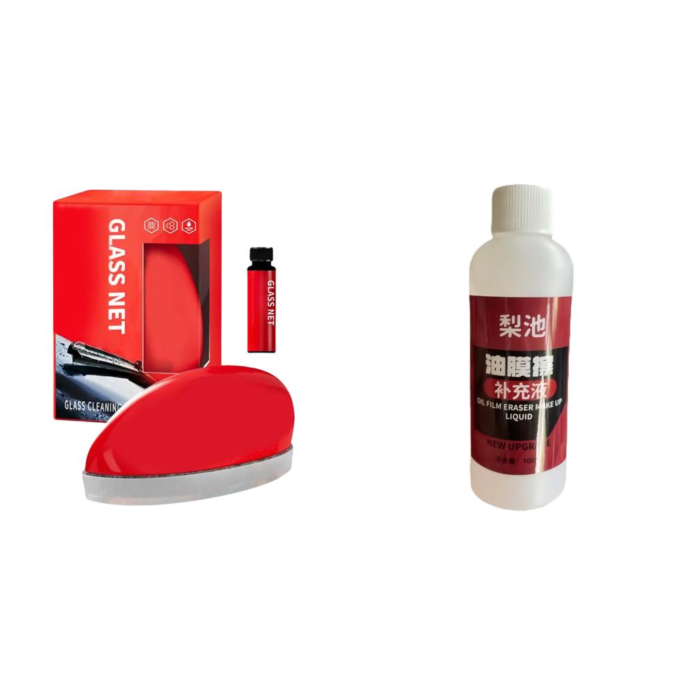 Очиститель лобового стекла автомобиля Удаляет грязь и масляную пленку Средство для чистки автомобильных стекол Губка Щетка Мощное удаление масляной пленки и пятен на лобовом стекле