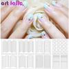 24 Styles Stickers For Nails Stencil Tips 3d French Swirls Guide Manicure DIY Nail Art Decals